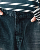 Vintage Washed Denim Half Pants