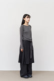 (W) Moka Pleats Skirt Pants