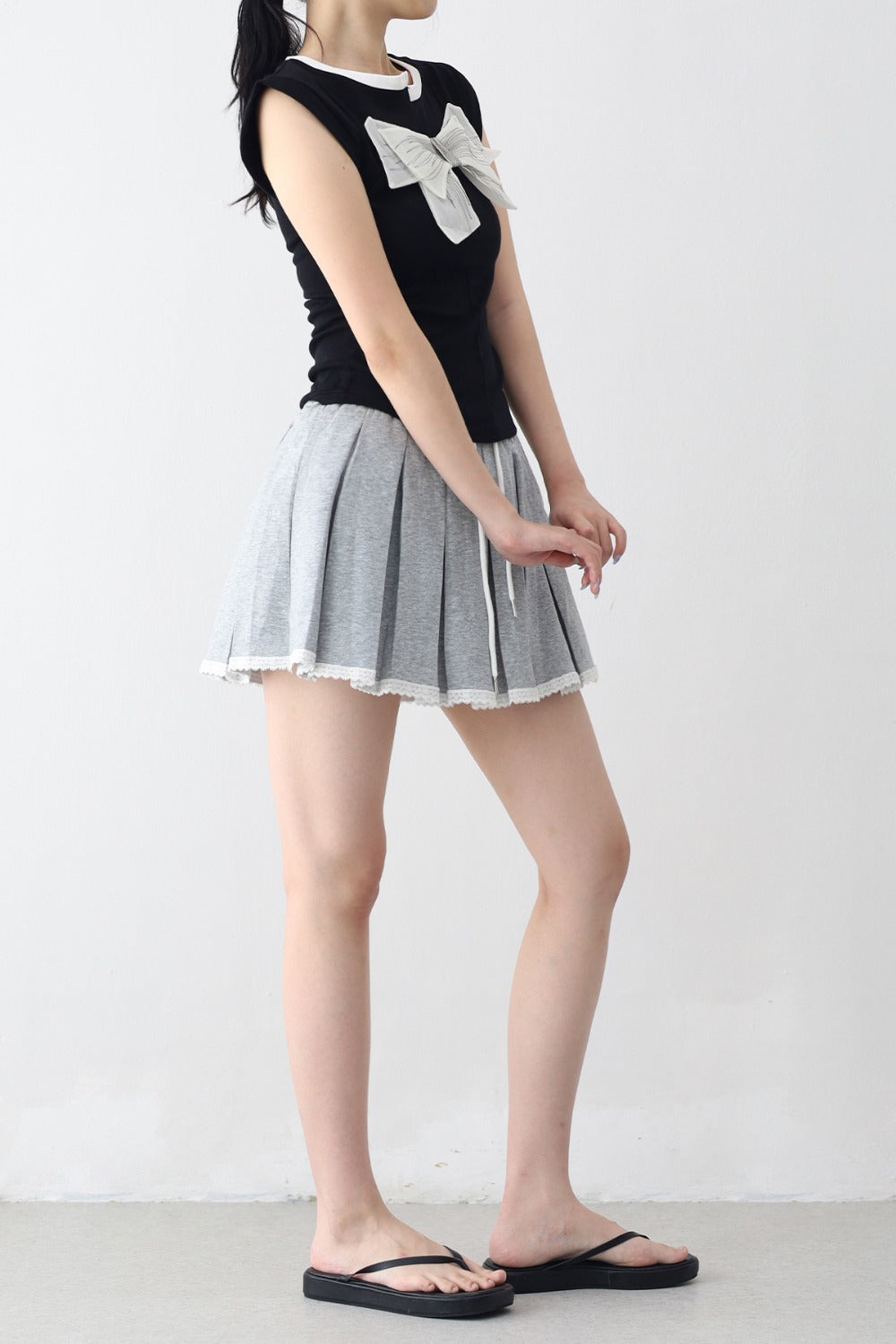【NONCODE】Renti Pleated Skirt Pants NONCODE(ノンコード) - レンティプリーツスカートパンツ / Renti