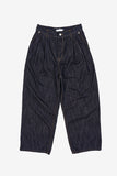 Myro pin-tuck selvage denim pants