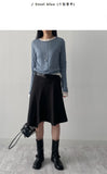 Pin-Tuck Tencel See-Through T-Shirt