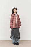 (W) Tap Striped Skirt
