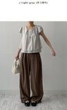 Plain layered short sleeve blouse