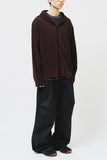 Record Pleats Zip Hoodie