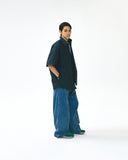 [AG] Wide Curved Denim Pants