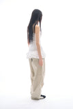 Leaf frill layered top