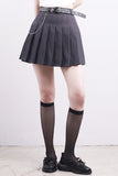 Elysium Belt Pleated Skirt