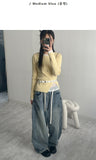 [unisex] Pocket banding balloon wide denim