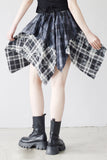 Ash check ankle skirt