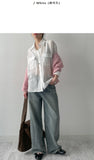 Gente Two Pocket See-Through Blouse