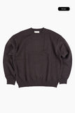 Overfit wool round knit