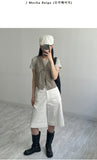 Vintage Buckle V-Neck Vest