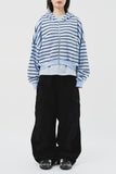 (W) Mush Striped Zip Hoodie