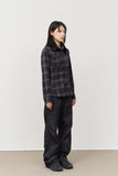 (W) Mint Checked Shirt