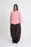Moren three-tuck brushed wide pants