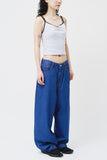 (W) Dot Shirring Sleeveless