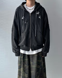 Vintage Damage Hooded Zip-Up
