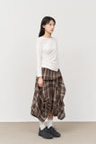 (W) Netty Checked Skirt