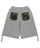 BERMUDA CAMO POCKET SWEATSHORT