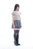 Elio rough crop lace skirt