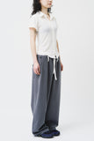 Waist Belted Striped Pants