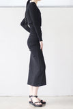 Nail Run Long Sleeveless One Piece + Cardigan Set