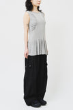 (W) June Shirring Sleeveless
