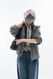Pigment crop zip-up hoodie