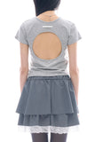 Seton cut-out crop tee