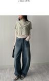 Shubi See-Through Half Blouse