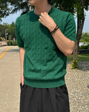 Tory Cable Short Sleeve Knit