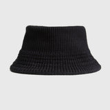 Knit down bucket hat