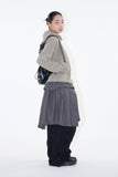 Scon unbalance wrap skirt