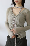 May Frill Thin Cardigan