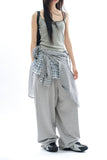 Chica frill check wrap skirt