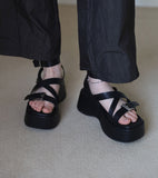 Platform strap sandals
