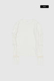 Nocturne lace sleeve tee