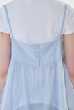 Roni button back bustier top