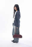 Dusk slim waffle hooded zip-up