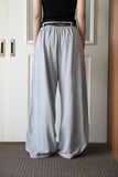 Leather belt string pants