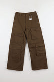 Color Stitch Cargo Cotton Pants