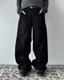 Reverse Curve Dart Dyed Pants