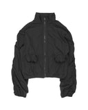SHIRRING POCKET ZIP JACKET