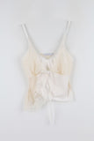 Lenny lace blanc sleeveless