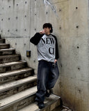 Curve Line Tuck Denim