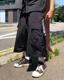 Nylon Cargo Pocket Bermuda Pants