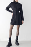 Mien Shirt Collar One Piece
