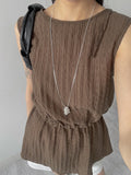 Birch drop layered necklace