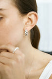 Crown Hoop Earrings