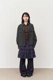 Mark Cropped Checked Shirt